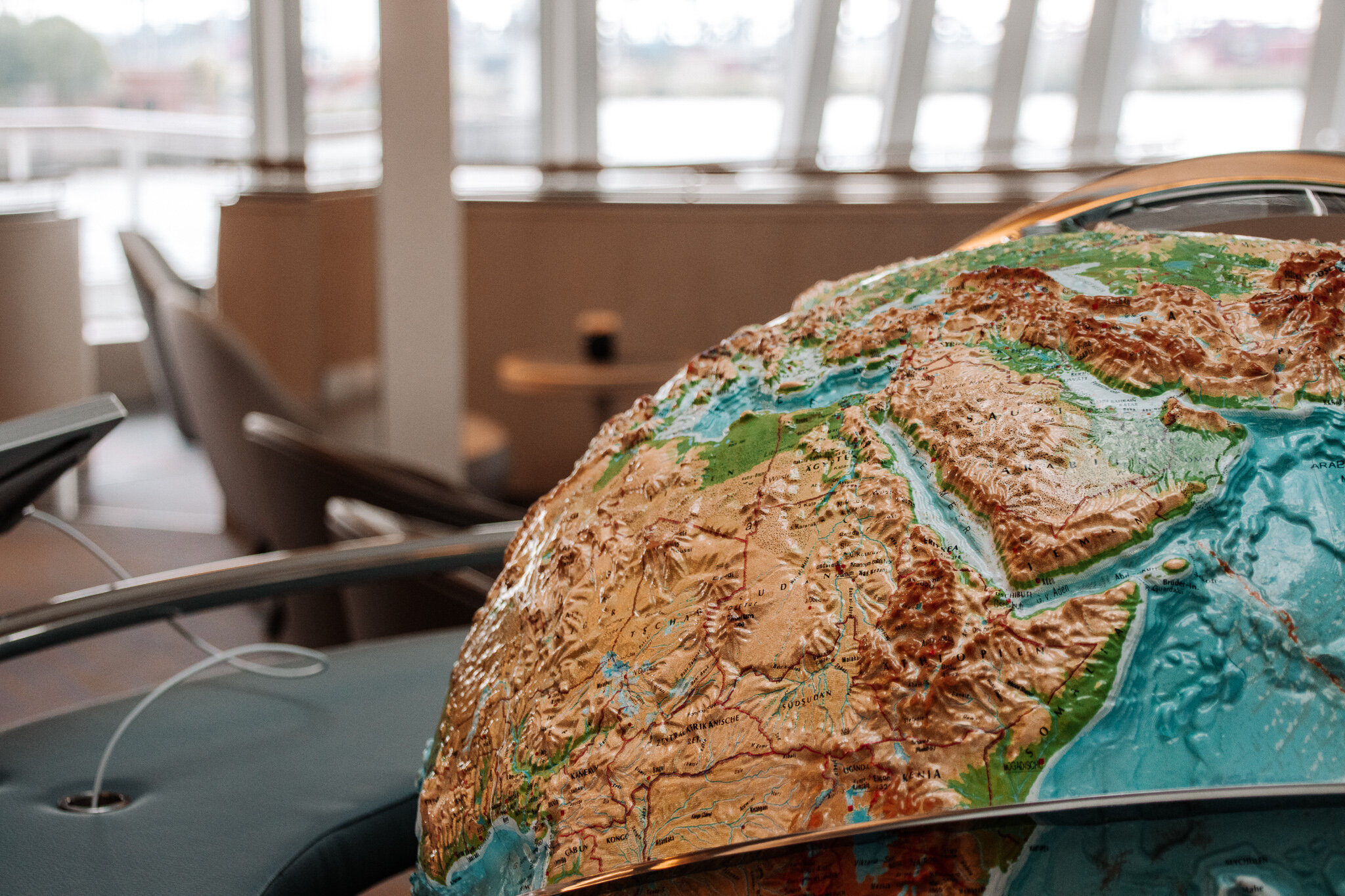 Die Oberservation Lounge an Bord