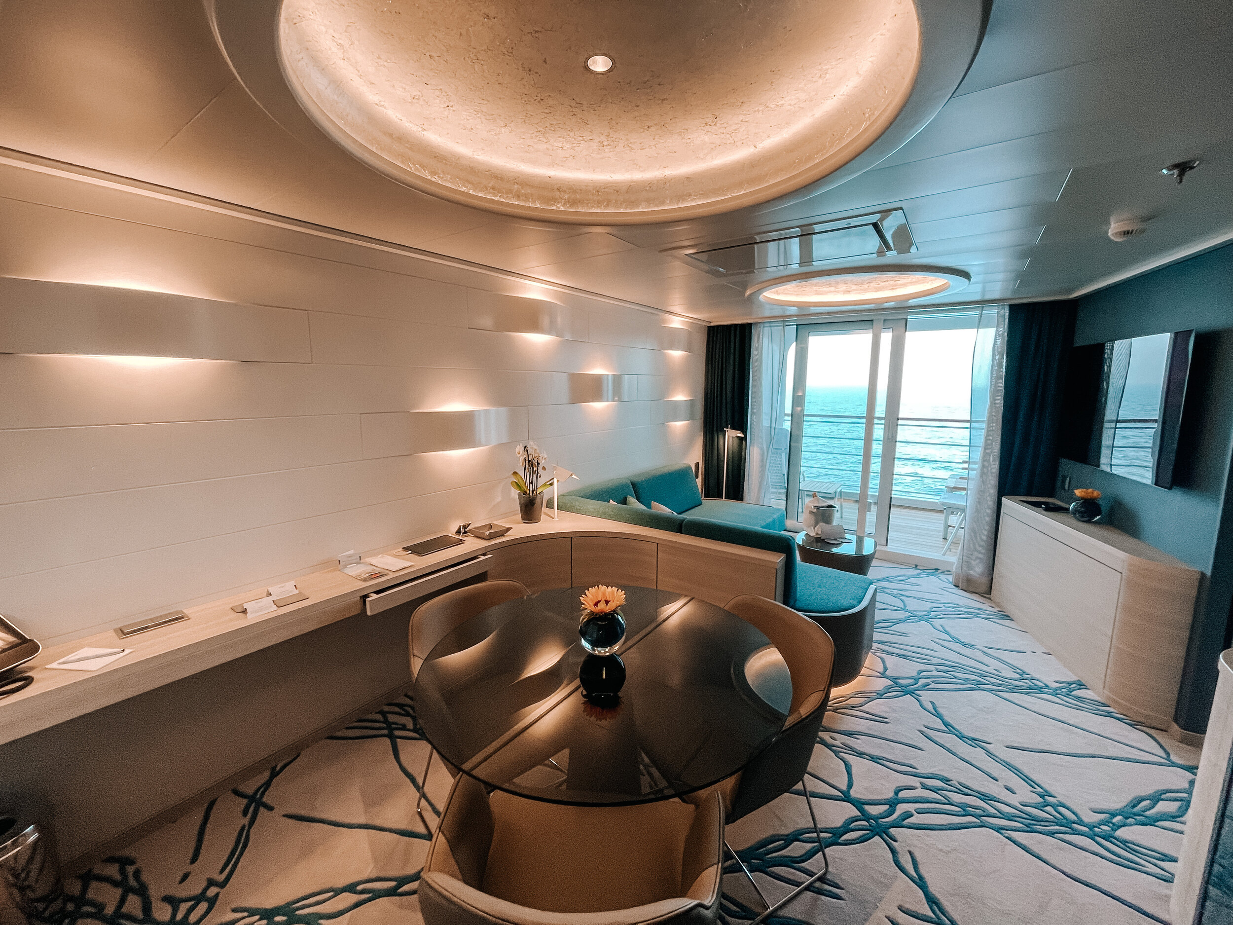 Eine Junior Suite auf der HANSEATIC spirit