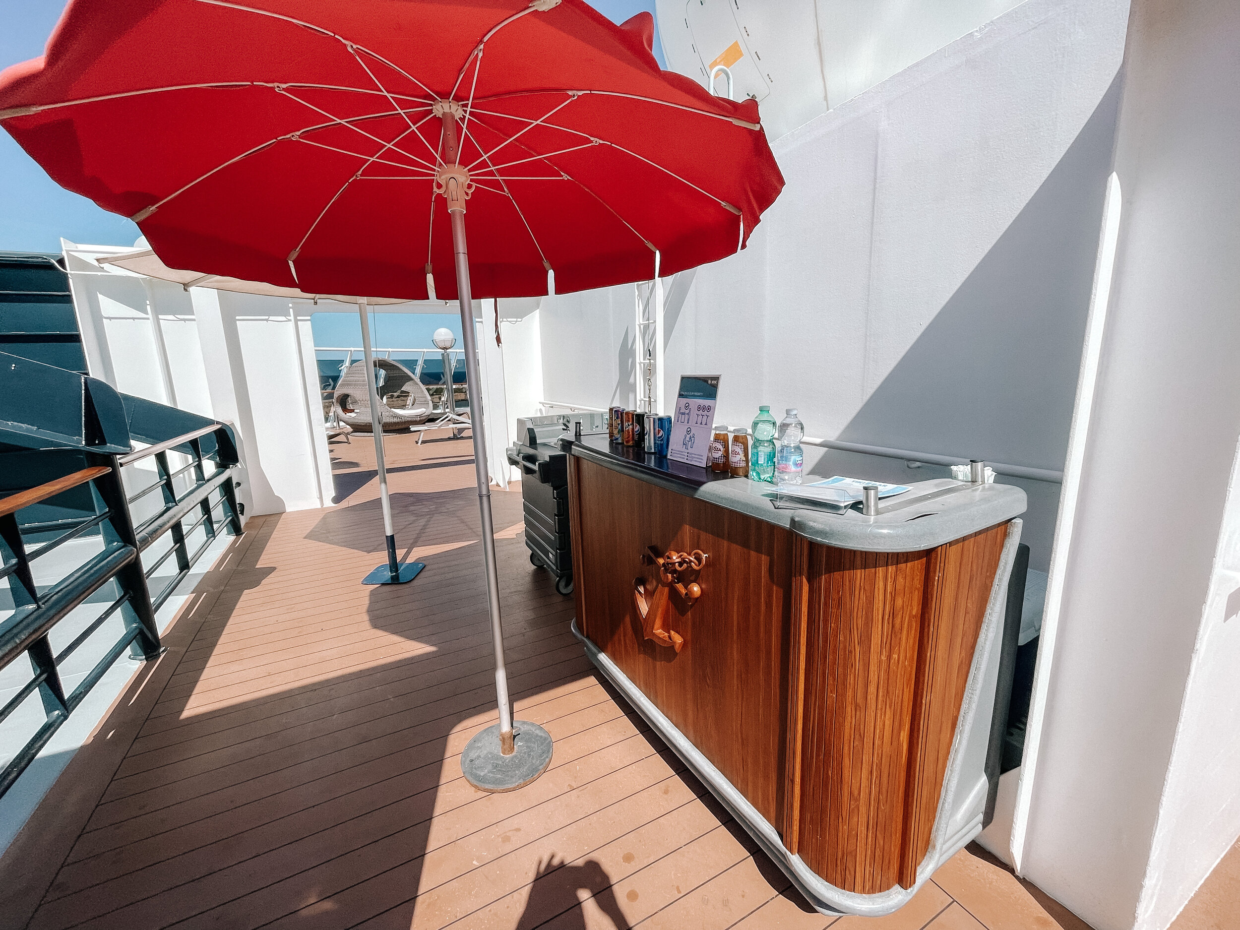 Das Top 18 Sonnendeck auf der MSC Splendida