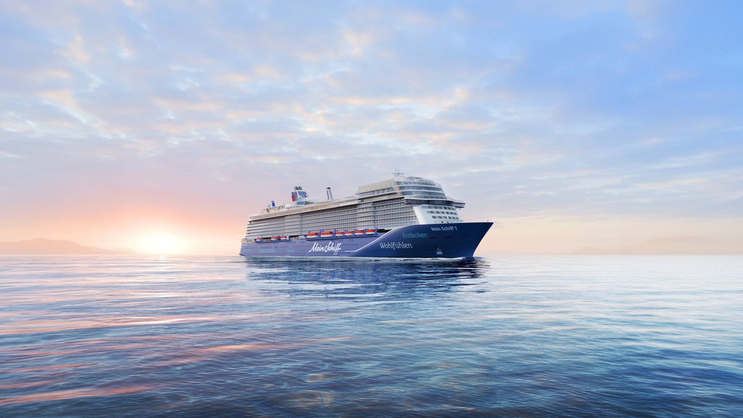 Neue Kreuzfahrt mit der Mein Schiff 7 noch vor der Taufe.